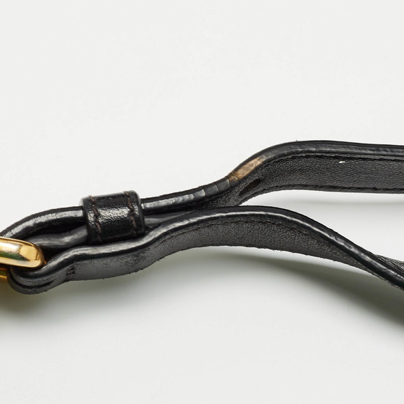 PRADA Black Nylon and Leather Ring Handle Hobo - Picture 6 of 8